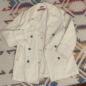 REPLAY BLUE JEANS offwhite denim peacoat jkt